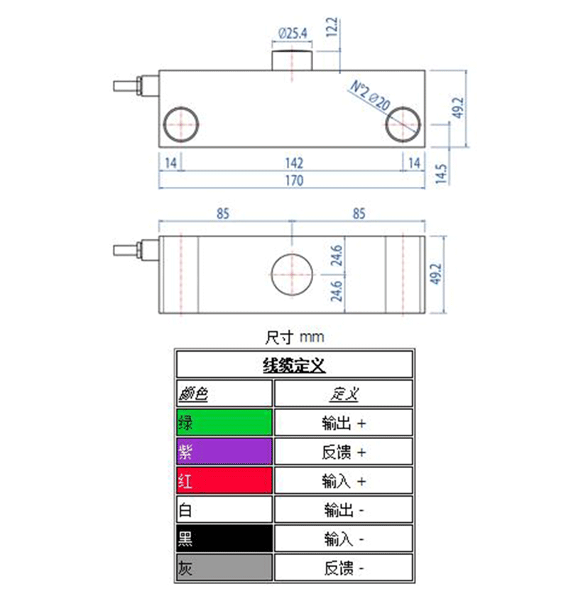 狄纳乔DSBI系列双剪切梁传感器