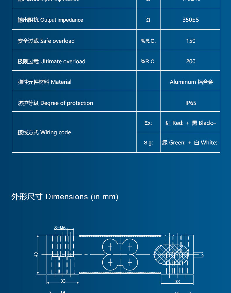 平行梁称重传感器